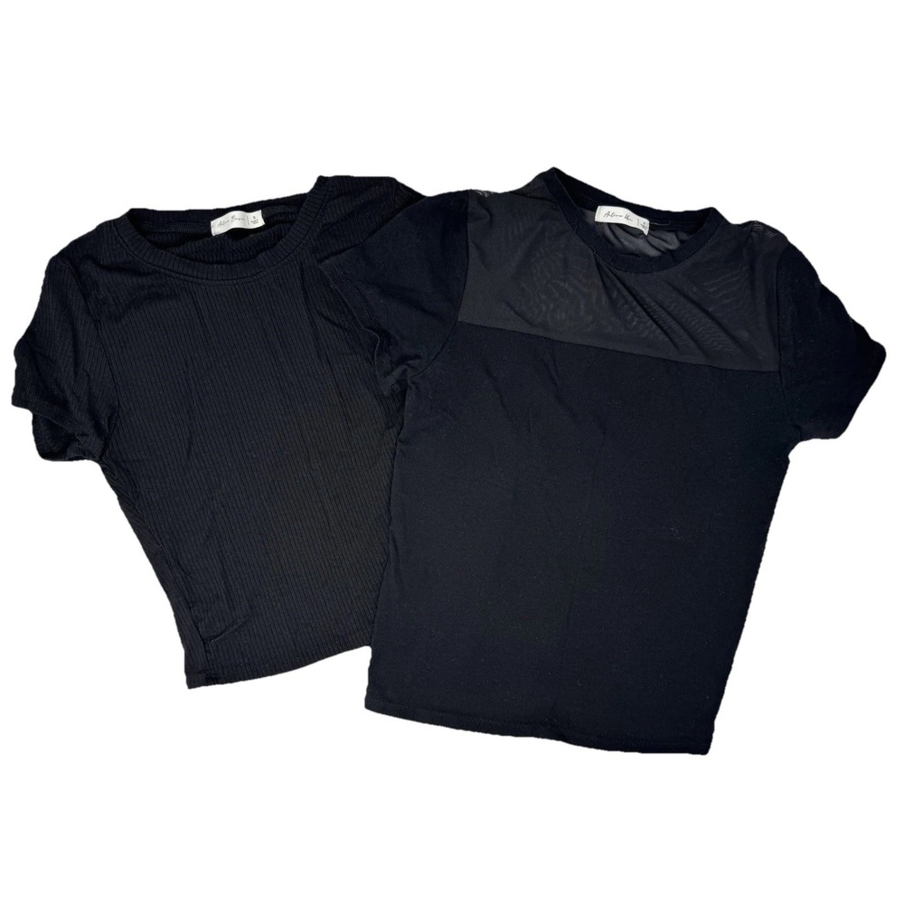 Active User crop shirt and Half‎ Mesh tshirt lot size small